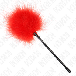 Kink - Plumes Tickle Rouges Utilisées Pour Le Kit Bondage 27 Cm